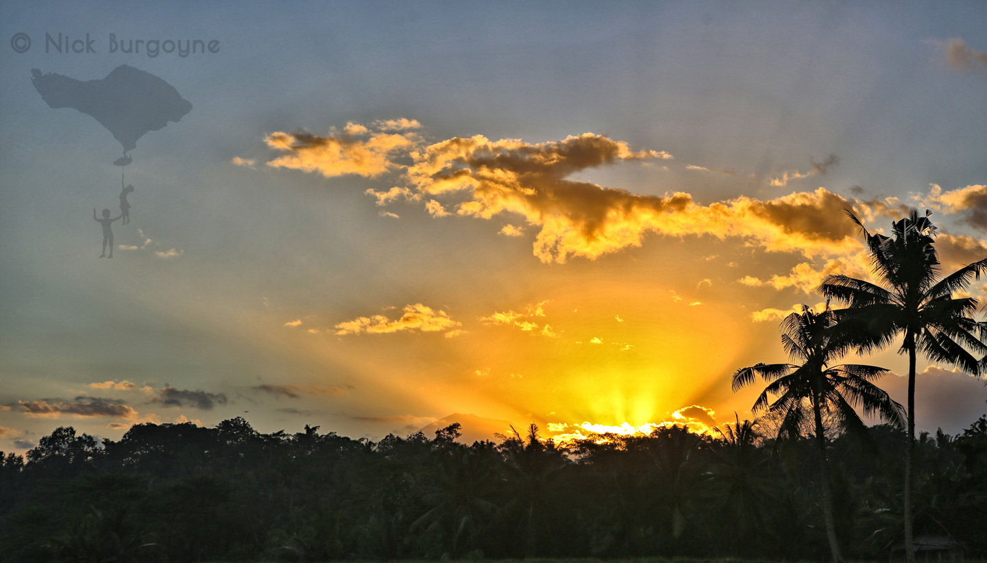 	Sunrise over Agung from Belayu Valley	 