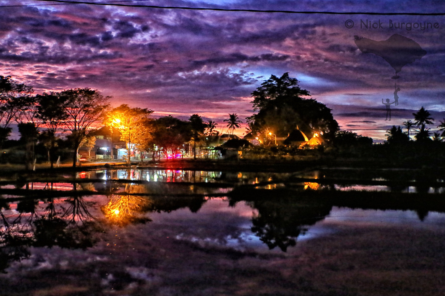 	Purple Sunset Afterglow - Mengwi	 
